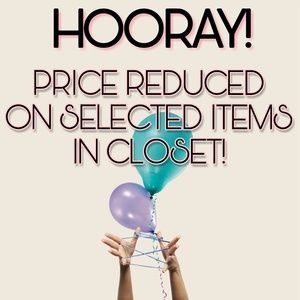 Price drop on selected merchandise!